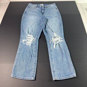Good American Jeans Women's 28x26* Good Boyfriend High Rise Blue Denim Tag 28